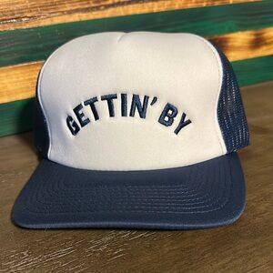 Amigo “Gettin’ By” Navy and White Trucker Hat